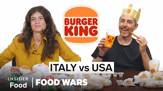 US vs Italy Burger King  Food Wars  Insider Food [upl. by Harte]