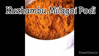 Kuzhambu Milagai Thool in Tamil Kulambu Milagai Thool Sambar Podi Recipe in Tamil kuzhambu podi [upl. by Pall]