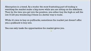 Orderflows Absorption Course Module 5 Reversal vs Continuation [upl. by Babb]