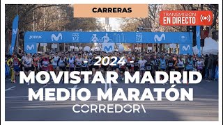 📺 STREAMING en directo del MOVISTAR MADRID MEDIO MARATÓN 2024 [upl. by Yelsehc]