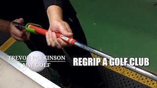 Regripping a Golf Club with Pure Grip  Golf Lessons amp Custom Golf Clubs [upl. by Mirak409]