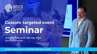 Bosco Conference Seminar Custom Targeted Event [upl. by Kendell]