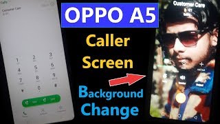 How to Change Caller Screen Background on Oppo A5  How to set Photo on Caller Screen [upl. by Nona40]