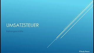 Umsatzsteuer 12  Das Reihengeschäft [upl. by Atipul]