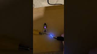 ⚡️High voltage gas bulb experiments⚡️SparKit mini wimshurst generator [upl. by Cerell]