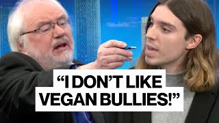 1 vegan vs 3 meat eating panellists Heated TV debate [upl. by Candis]