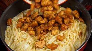 RECETA DE PASTA CON POLLO Y LECHE 🍶🍗🍝 [upl. by Sathrum]