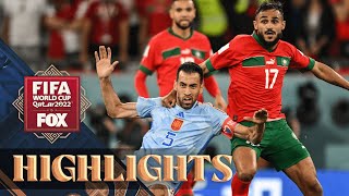 Morocco vs Spain Highlights  2022 FIFA World Cup  Round of 16 [upl. by Anayik685]