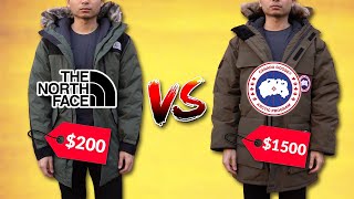 Are Budget Down Jackets Worth It  200 North Face VS 1500 Canada Goose [upl. by Maurizio]