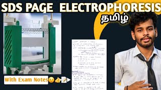 SDS PAGEtamilpolyacrylamide gel electrophoresisNotesDefinitionprincipleProcedureworkinguses [upl. by Camellia]