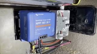 DIY RV Solar Solar Install Wiring a 50 Amp Solar Charge Controller and Breaker [upl. by Einwahr]