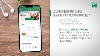 Comment gérer vos cartes bancaires sur le Web Banking [upl. by Ajssatan]