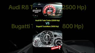 Bugatti Tourbillon Vs Audi R8 2500 HP Speed Acceleration shorts bugatti [upl. by Lejna]