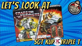 GI JOE x TRANSFORMERS SGT Kup Triple T Collab with SGT Slaughter amp Leatherneck [upl. by Nata231]