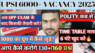 UPSI 6000 VACANCY STRATEGY  1000 GROUP में कैसे जुड़े TARGET 130160 UP POLICE SI VACANCY ❤️🔥 [upl. by Patsis]