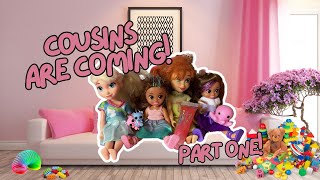 Just Playing Dolls Episode 2  Cousins are coming part one  Barbie Roleplay [upl. by Atiken]