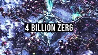 StarCraft 2 LotV  Last Stand  4 Billion Zerg Brutal minimal upgrades [upl. by Hawk]