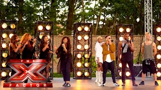 Group 7 perform All About That Bass  Boot Camp  The X Factor UK 2015 [upl. by Brittain]