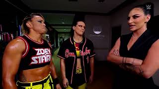 Sonya Deville talks with Zoey Stark amp Shayna Baszler Raw May 20 2024 [upl. by Libre]