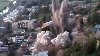 Watch this WWIIera bomb detonated in the middle of a UK town [upl. by Koal970]