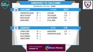 Sandhurst v Eaglehawk 1st XI Mens [upl. by Nuawd981]