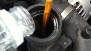 Putting coolantwater in our BMW 2002 325i [upl. by Cochrane329]