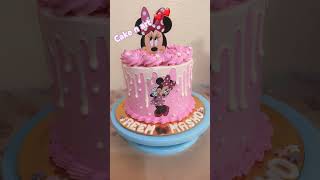 Mickey Mouse cake with pink order ￼ 🧁 [upl. by Radborne877]