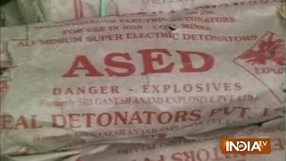 480 Detonators Seized from Karimnagar in Telangana  India TV [upl. by Ycak]