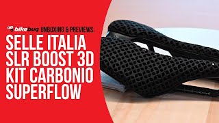 Selle Italia SLR Boost 3D Kit Carbonio Superflow  Bikebug [upl. by Elawalo478]