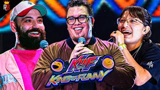 COMEDIANTES vs FREESTYLERS  Lo mejor de King of Funny [upl. by Aihsek741]