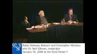 Christopher Hitchens and Rabbi Shmuley Boteach Debate on God [upl. by Etnecniv]