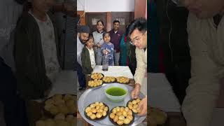 Unlimited panipuri challenge  bottle flip panipuri challenge panipuri golgappa food family [upl. by Filbert]