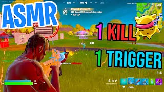 ASMR Gaming 😴 Fortnite 1 Kill  1 Trigger Relaxing Mouth Sounds 🎮🎧 Controller Sounds  Whispering 💤 [upl. by Atinav]