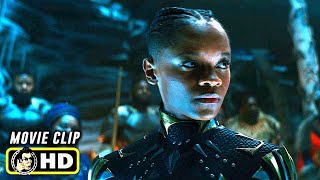 BLACK PANTHER WAKANDA FOREVER 2022 quotThe Black Panther Livesquot Clip HD Marvel [upl. by Ajiam497]