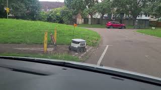 Starship delivery robot gets confused by closed path [upl. by Teilo200]