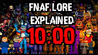 FNAF LORE EXPLAINED IN 10 MINUTES FIVE NIGHTS AT FREDDYS LORE EXPLAINED SIMPLY [upl. by Anelhtak]