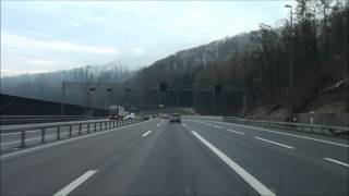 From Koelliken to Zürich City Autobahn A1  Switzerland  122010  1080p HD [upl. by Atiugram886]