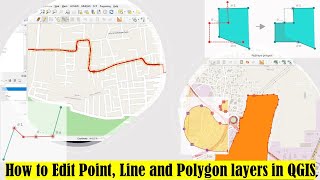 QGIS Tutorials 19 How to Edit Point Line and Polygon layers in QGIS  Digitizing  QGIS Beginners [upl. by Nuahsar968]