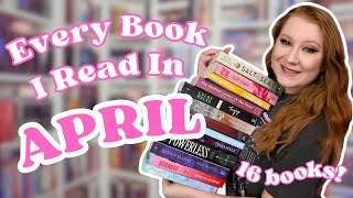 april reading wrap up  fantasy contemporary new releases 5 stars [upl. by Crispas492]