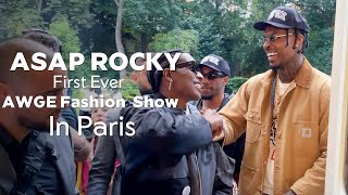 Asap Rocky First Ever AWGE Fashion Show In Paris [upl. by Cirdet]