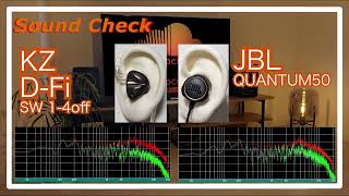 KZ DFi vs JBL QUANTUM50 IEMs Chinese InEar Sound Comparison 中華イヤホン音比較 [upl. by Ezalb]