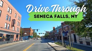 Short drive through Seneca Falls NY  small town USA [upl. by Nylyoj]