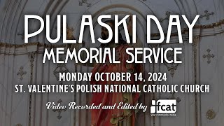 Pulaski Day Memorial Service and Parade  October 14 2024 [upl. by Dogs]