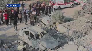 Locals sort through rubble after Israel strike on Lebanon kills 23 [upl. by Hwang283]