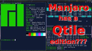 Manjaro has a Qtile Window Manager Edition [upl. by Surazal]