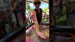 Body Marbling Paint Dip 53 by Black Light Visuals [upl. by Mylo]