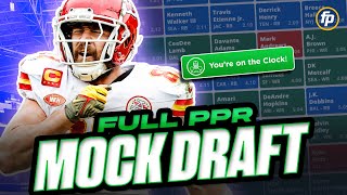 Full PPR Fantasy Football MOCK DRAFT for 2024 [upl. by Breen]