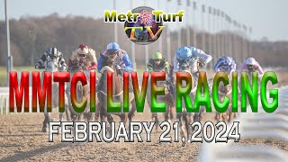 21 February 2024  Philippines Horse Racing Live  Metro Manila Turf Club Inc [upl. by Latrina]