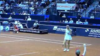 Victoria Azarenka vs Flavia Pennetta service game  Porsche Tennis Grand Prix 2010 Stuttgart [upl. by Niwle]