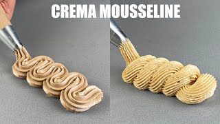 Crema Mousseline para rellenos y decoraciones  Mousseline Cream for fillings and decorations [upl. by Dorrehs911]